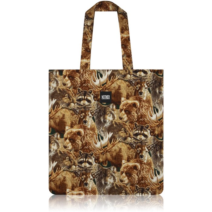 nother Forest Animals Flat Tote / 나더 숲속 동물 플랫 토트백