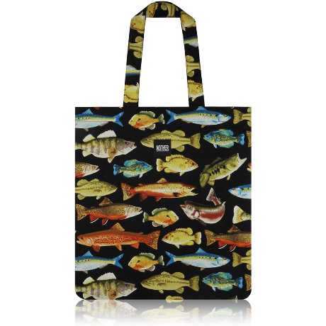 nother Allover Fish Flat Tote (Ver.2) / 나더 피쉬 패턴 플랫 토트백 (Ver.2)