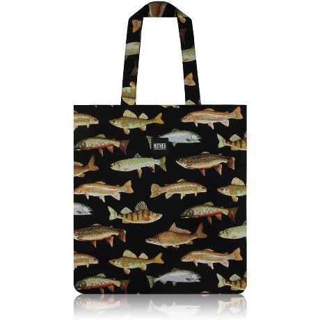 nother Allover Fish Flat Tote (Ver.1) / 나더 피쉬 패턴 플랫 토트백 (Ver.1)
