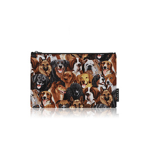 nother Dog Natural Pouch / 나더 강아지 패턴 파우치 (Medium)