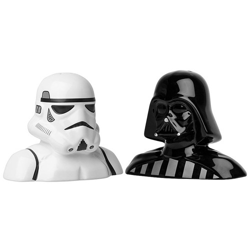 Star Wars Storm Trooper &amp; Darth Vader Salt and Pepper Shakers / 스타워즈 스톰트루퍼 &amp; 다스베이더 소금 후추통