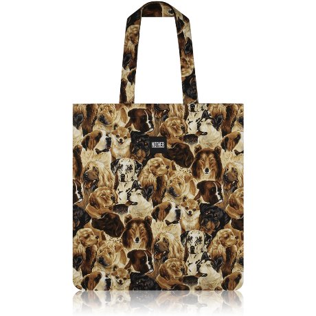 nother Packed Dogs Flat Tote / 나더 강아지 패턴 플랫 토트백